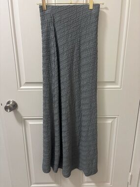 Zara Textured Maxi Skirt in Gray-Blue OR dress! (i’ve worn it as either)